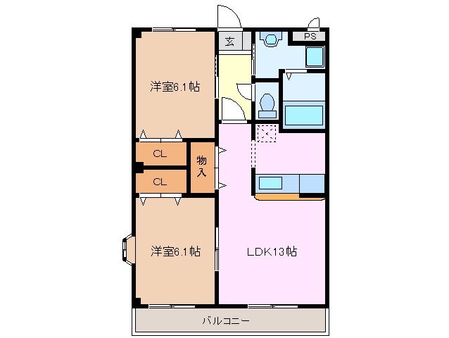 ステラ・川越の物件間取画像