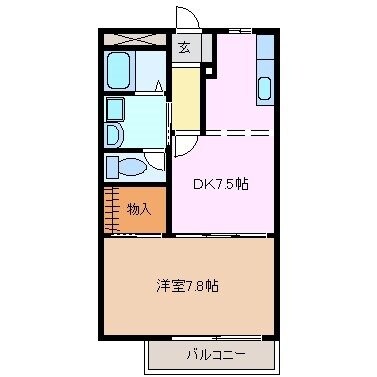 エステート川崎C棟の物件間取画像
