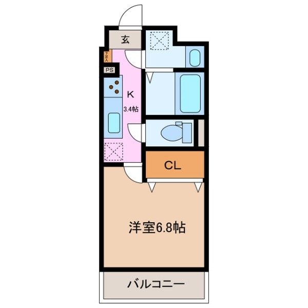 セレッソ川越の物件間取画像