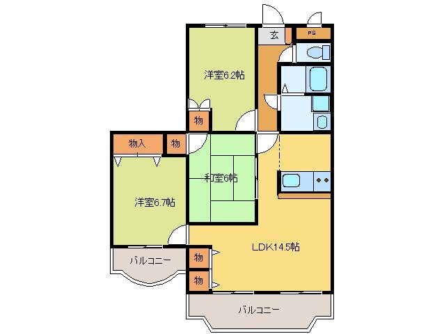 中川ファーストマンションⅤの物件間取画像