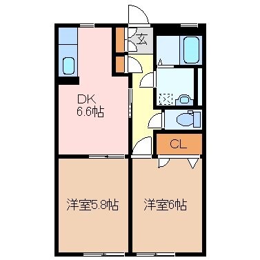 ラークハイム　Ｃの物件間取画像