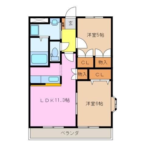 カンタベリーの物件間取画像