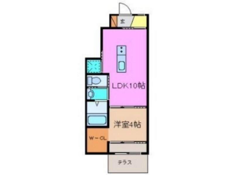 ユニヴァリィＦの物件間取画像