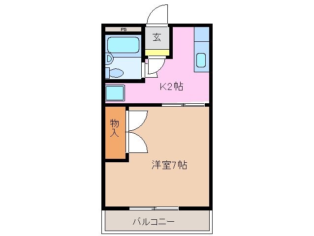 サンパレスの物件間取画像