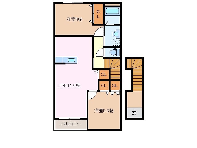 リベルテ南浦の物件間取画像