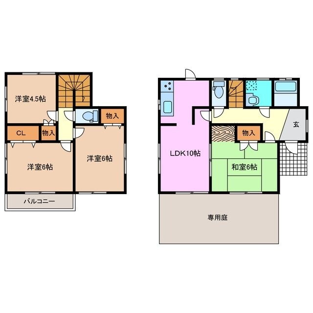 城山2丁目貸家の物件間取画像