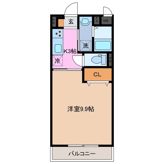 コンフォール津の物件間取画像