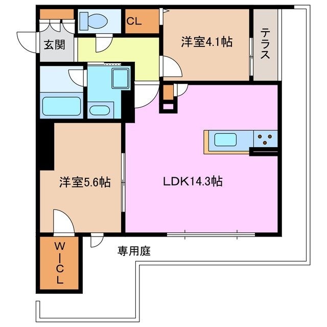 シャーメゾンステージ殿町の物件間取画像