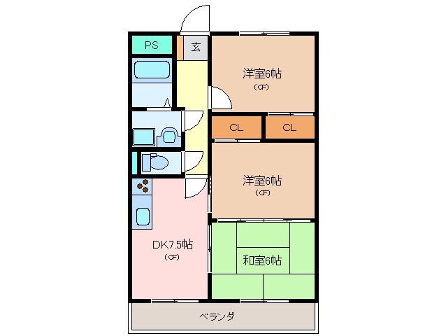 ラフィネ・ドミールの物件間取画像