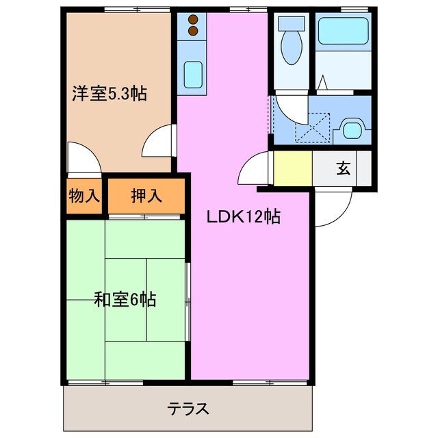 エントピア高丘の物件間取画像