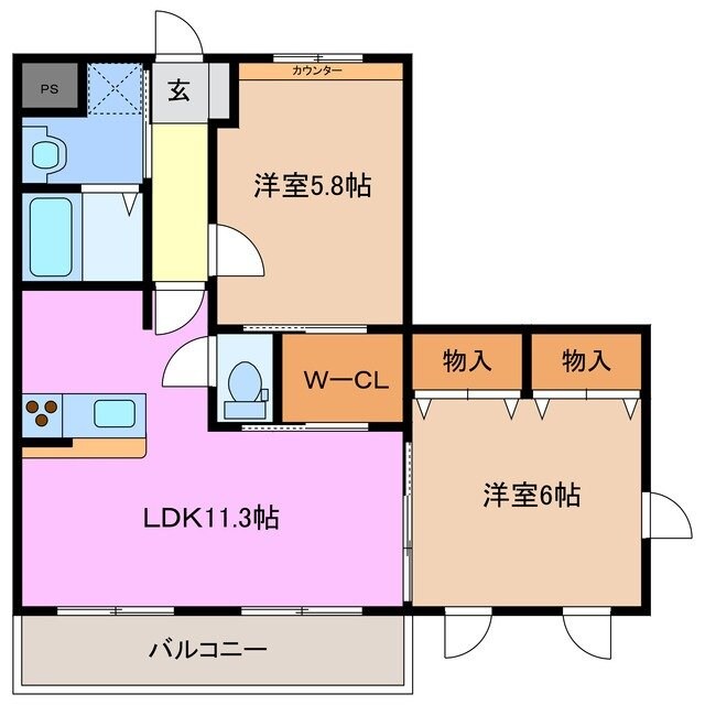 ベレーザの物件間取画像