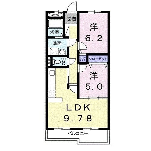 クレセールヴァンブの物件間取画像