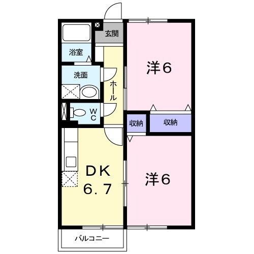 ハイツビレッジコートの物件間取画像