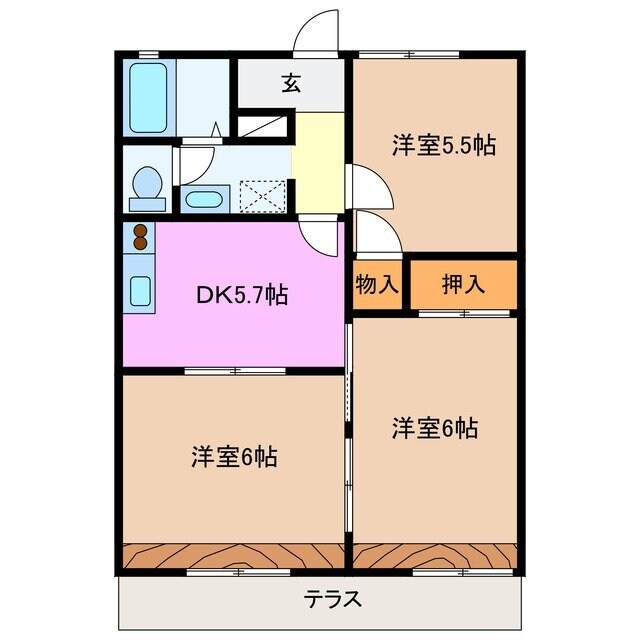 物件間取画像
