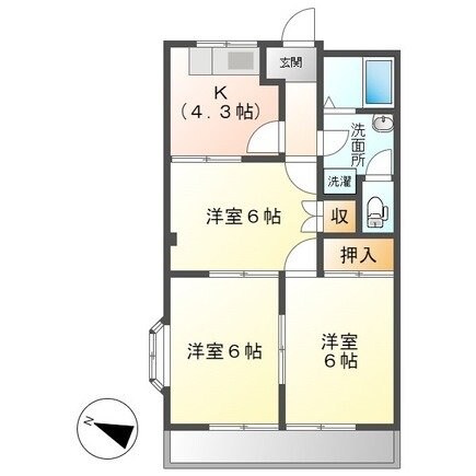 グリーンウッドの物件間取画像