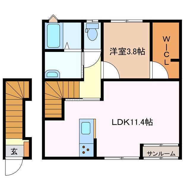 リーシング小俣の物件間取画像