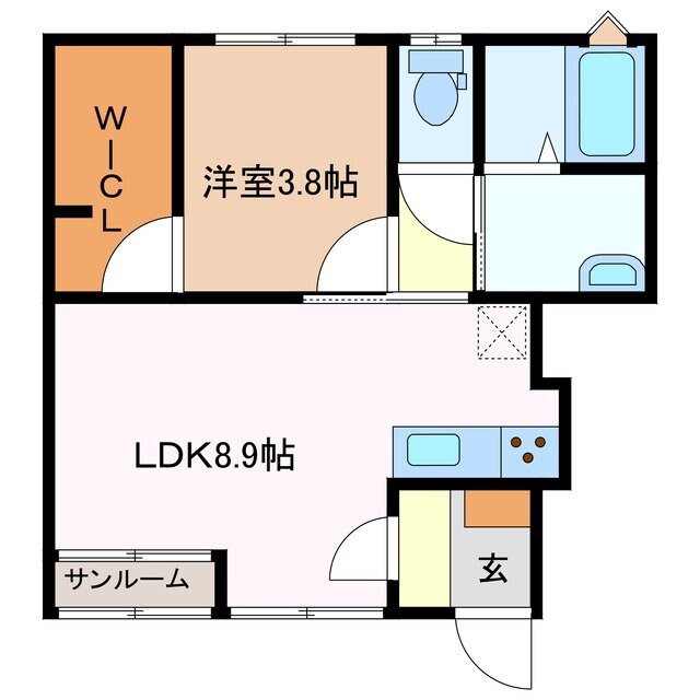 リーシング小俣の物件間取画像