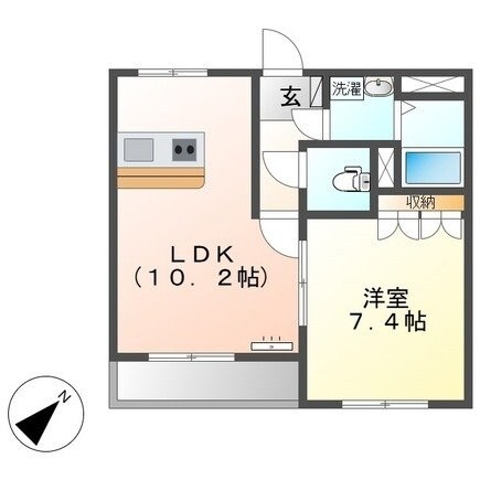 ブザービートの物件間取画像