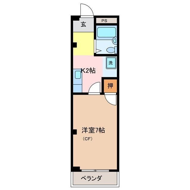 パークシャトー玉城の物件間取画像