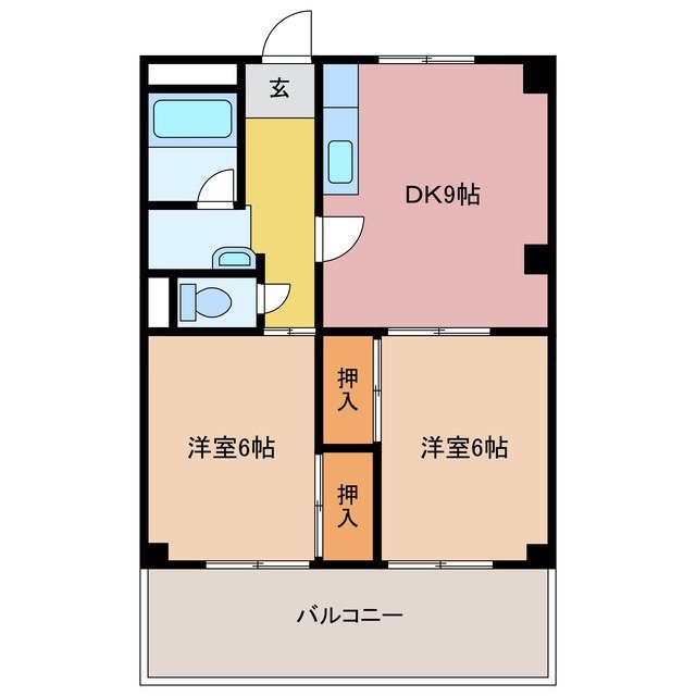 マンション風の物件間取画像