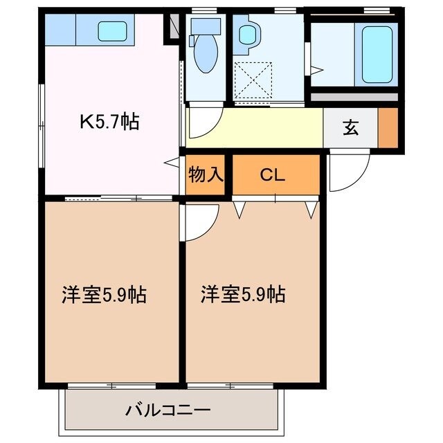 グリーンリーフの物件間取画像