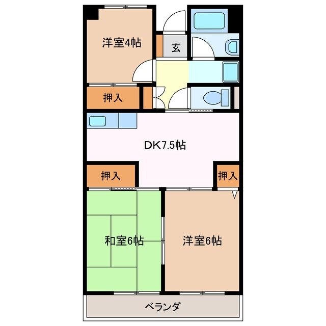 物件間取画像