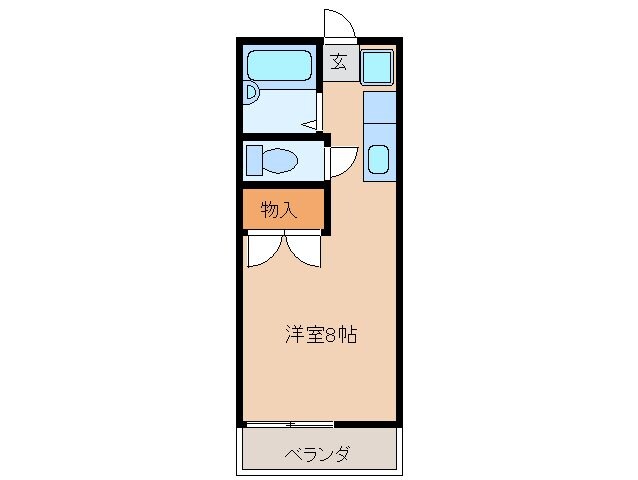 パティオ西山Ｃ棟の物件間取画像