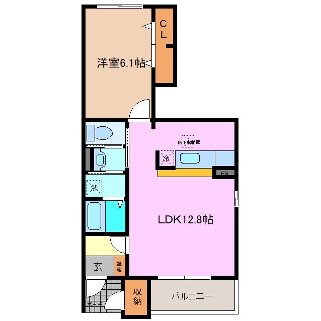 伊勢松本駅 徒歩24分 1階の物件間取画像