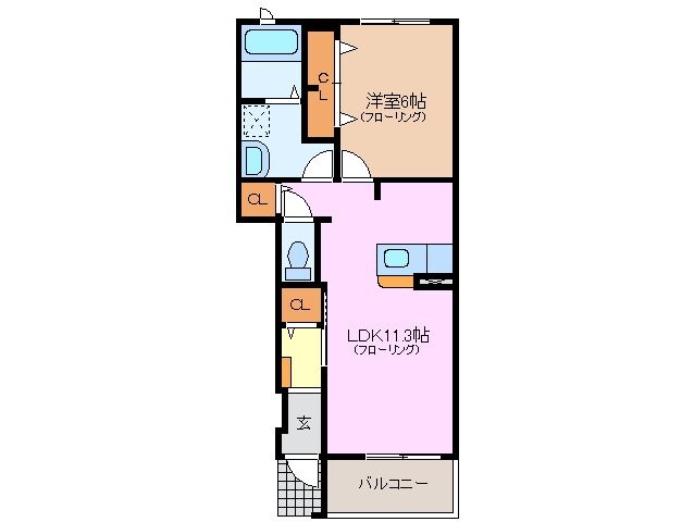 サンビレッジ　伊倉Ⅱの物件間取画像