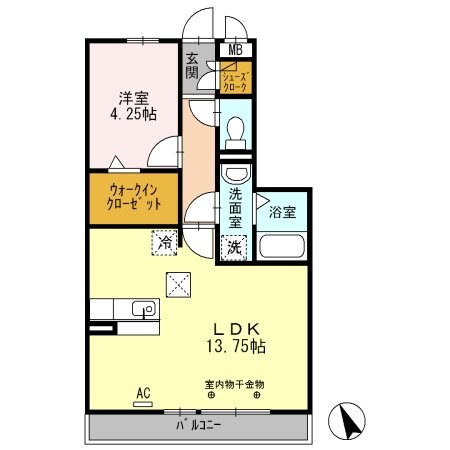 エスペランサ　Ｓの物件間取画像