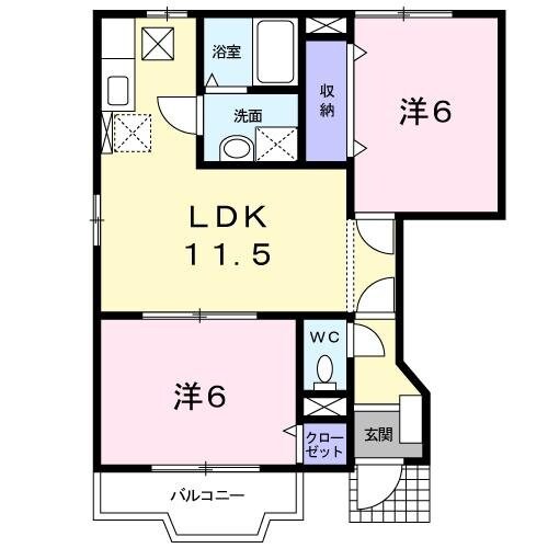 西日野駅 徒歩23分 1階の物件間取画像