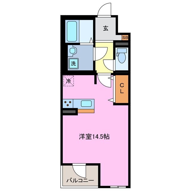 近鉄四日市駅 徒歩9分 3階の物件間取画像