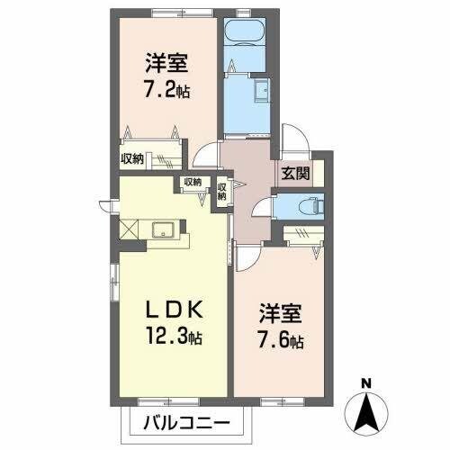 ロゴスフラーゼの物件間取画像