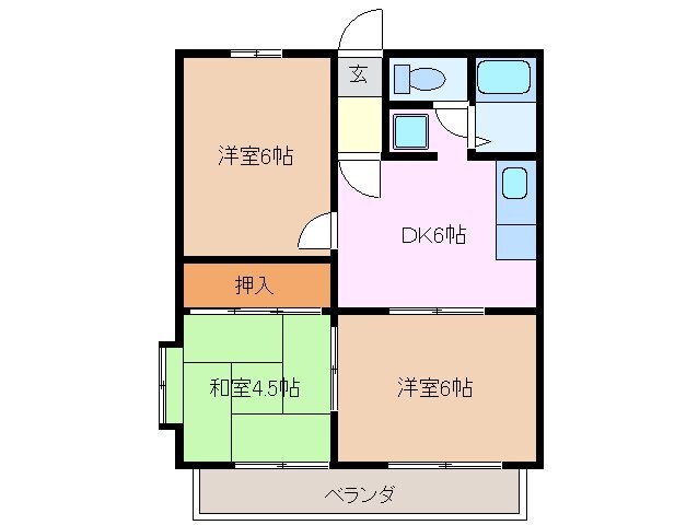 ロイヤルハイツⅠの物件間取画像