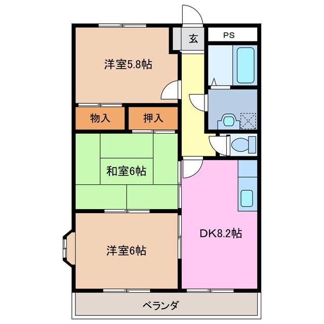 リヴィエールＳＨＩＺＵの物件間取画像