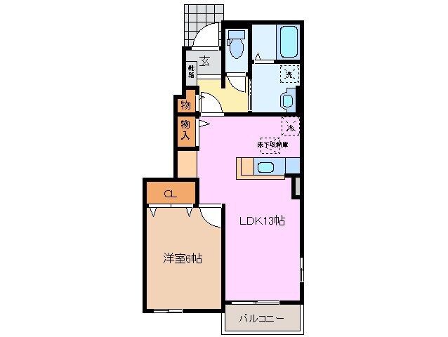 サンリバーの物件間取画像