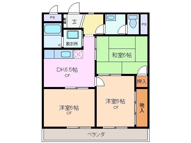 リンピアアサケの物件間取画像