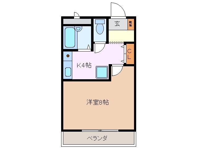 ＪＩＮハイツ生桑の物件間取画像