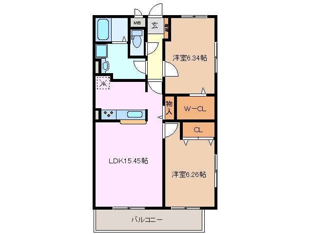 ラルゴエスパシオの物件間取画像