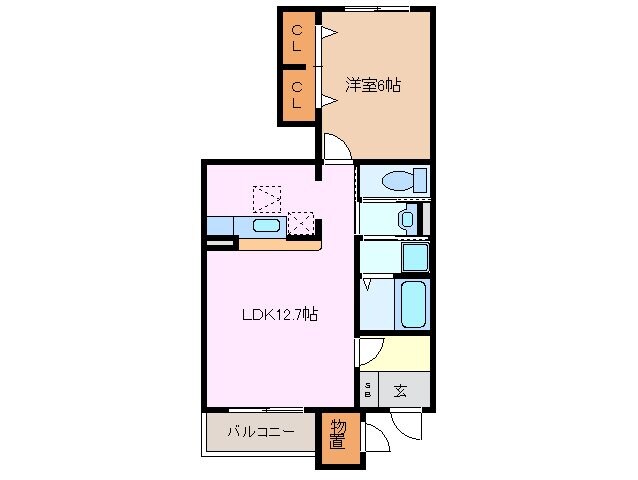 フォレスタあさひ　Ａの物件間取画像