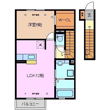 アヴニールマルシェ　Ｄの物件間取画像