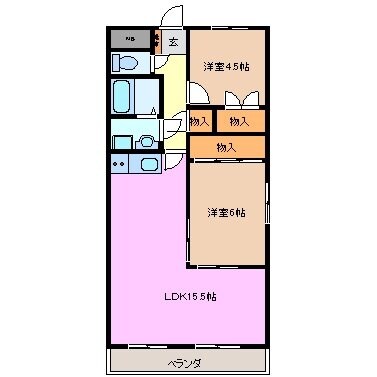 アムールサウスの物件間取画像