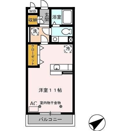 セーリング Ⅴ　Aの物件間取画像