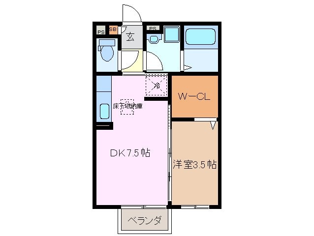 セジュールＴｏｓｈｉｎの物件間取画像