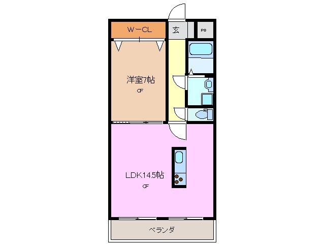 グランドヒルズの物件間取画像