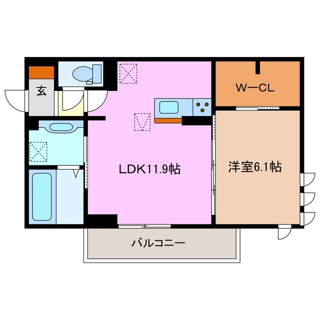 D-chambre 伊倉の物件間取画像