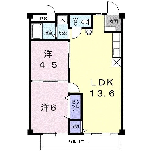 シティハイツ井上の物件間取画像