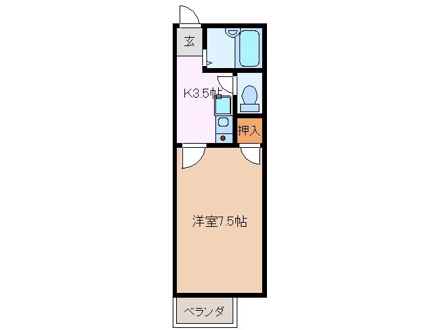 ジュネスシャトウの物件間取画像