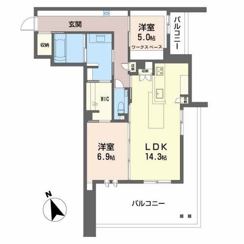 サンセリテの物件間取画像