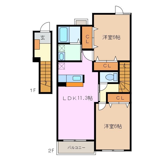 ソレアード　Ⅰの物件間取画像